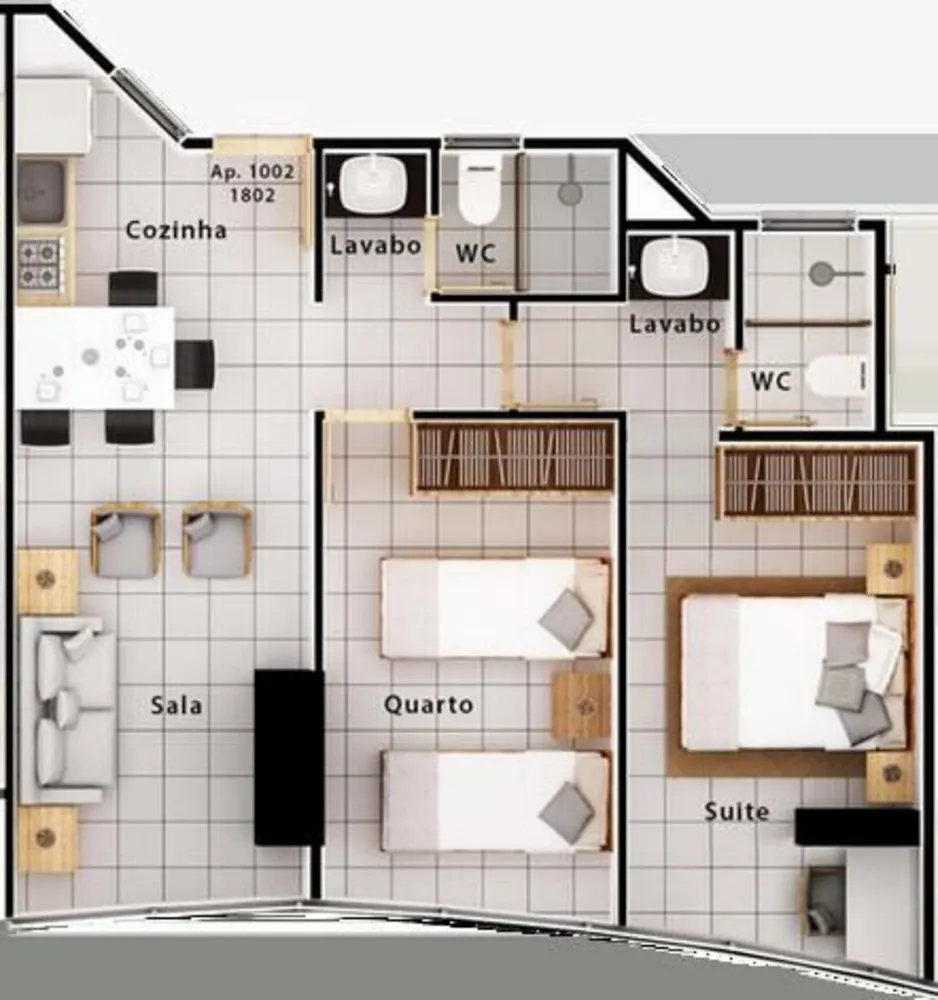 Apartamento, 1 quarto, 49 m² - Foto 23