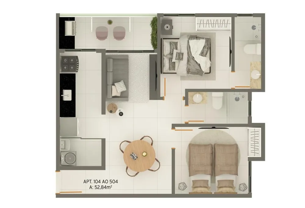 Apartamento, 1 quarto, 34 m² - Foto 12