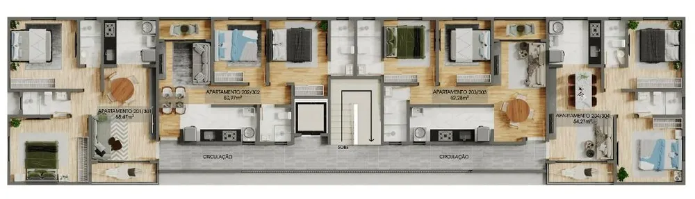 Apartamento, 2 quartos, 54 m² - Foto 5