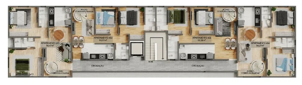 Apartamento, 2 quartos, 54 m² - Foto 12