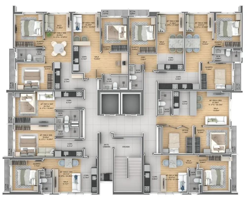 Apartamento, 1 quarto, 42 m² - Foto 7