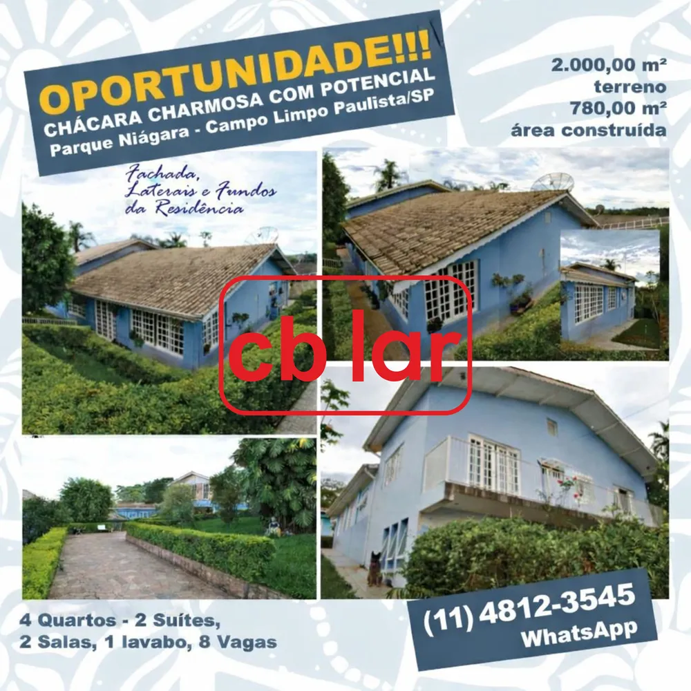 Chácara, 4 quartos, 2000 m² - Foto 2