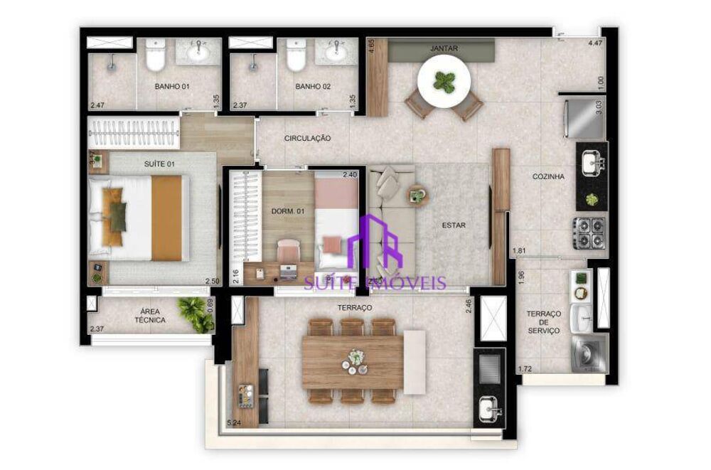 Apartamento, 3 quartos, 97 m² - Foto 11