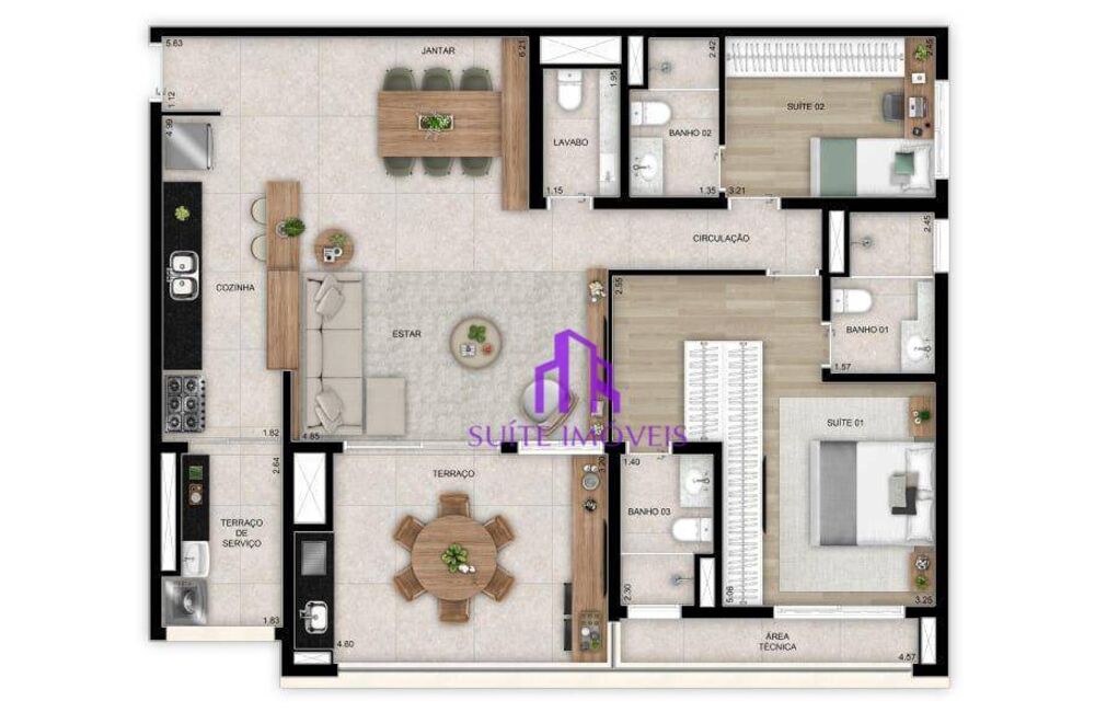 Apartamento, 3 quartos, 97 m² - Foto 6