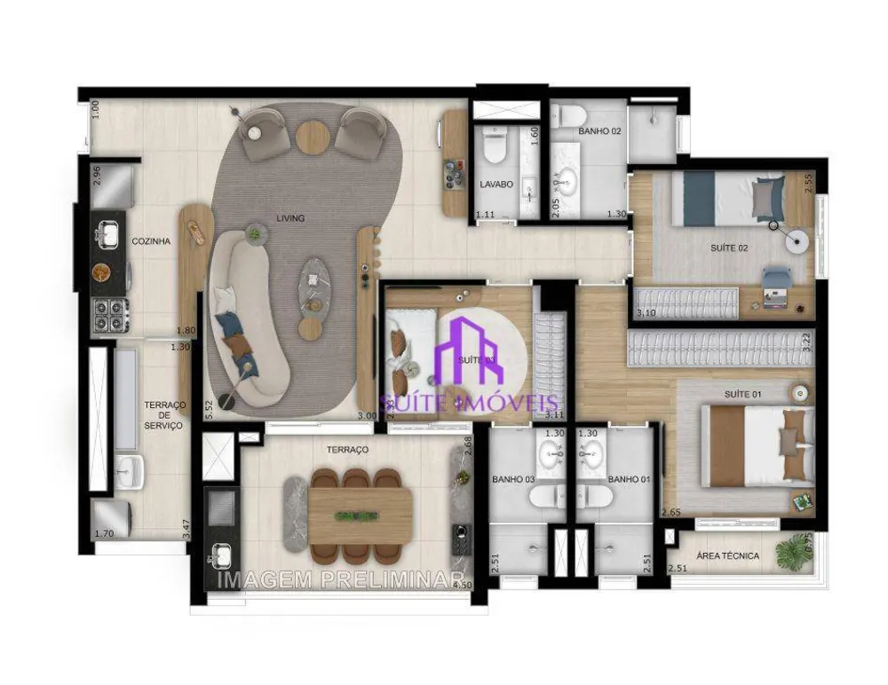 Apartamento, 2 quartos, 68 m² - Foto 4