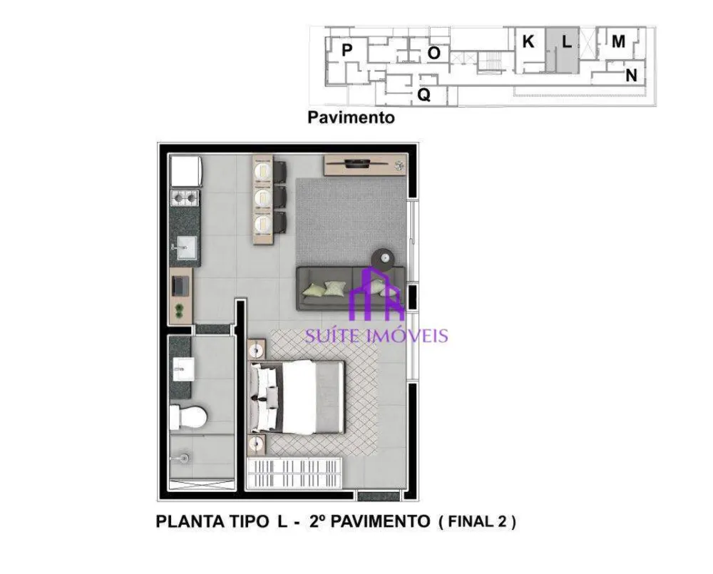 Kitnet-Studio, 22 m² - Foto 2