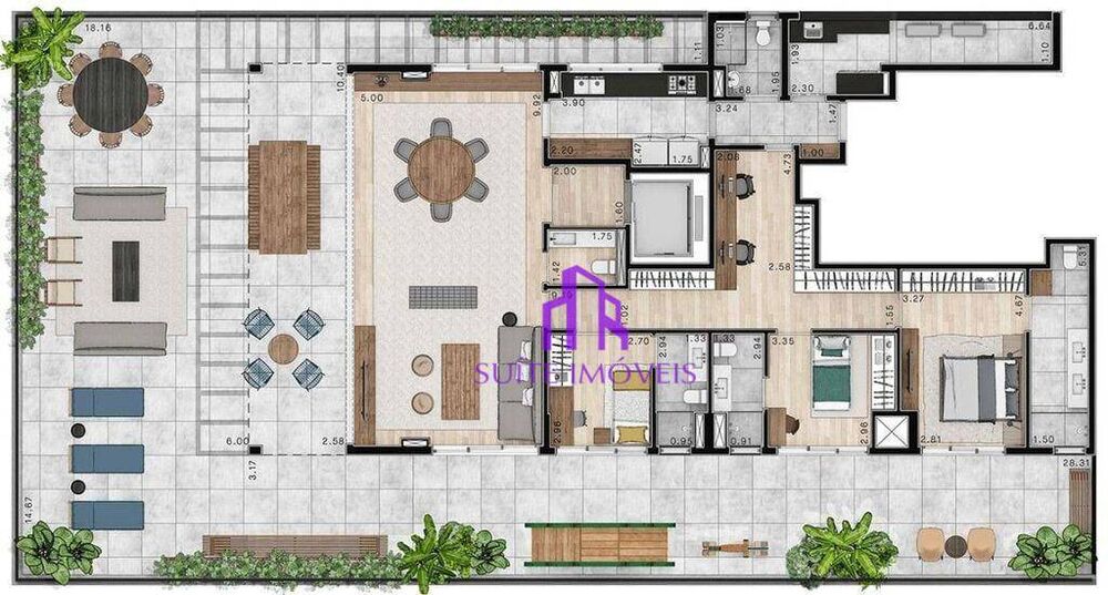 Apartamento, 2 quartos, 134 m² - Foto 3