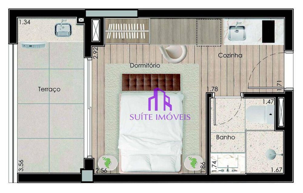 Loft, 24 m² - Foto 11