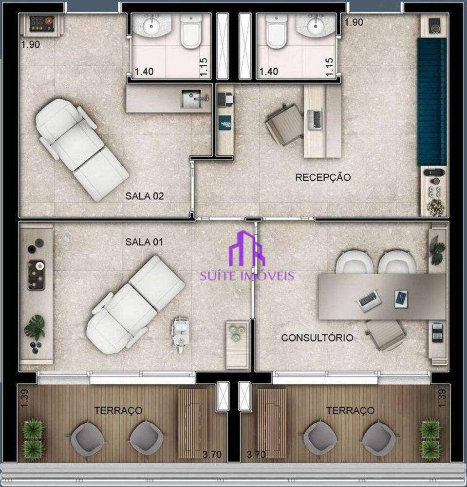 Sala-Conjunto, 29 m² - Foto 12