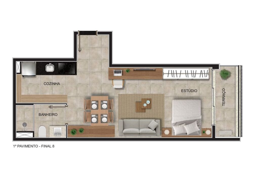 Kitnet-Studio, 29 m² - Foto 24