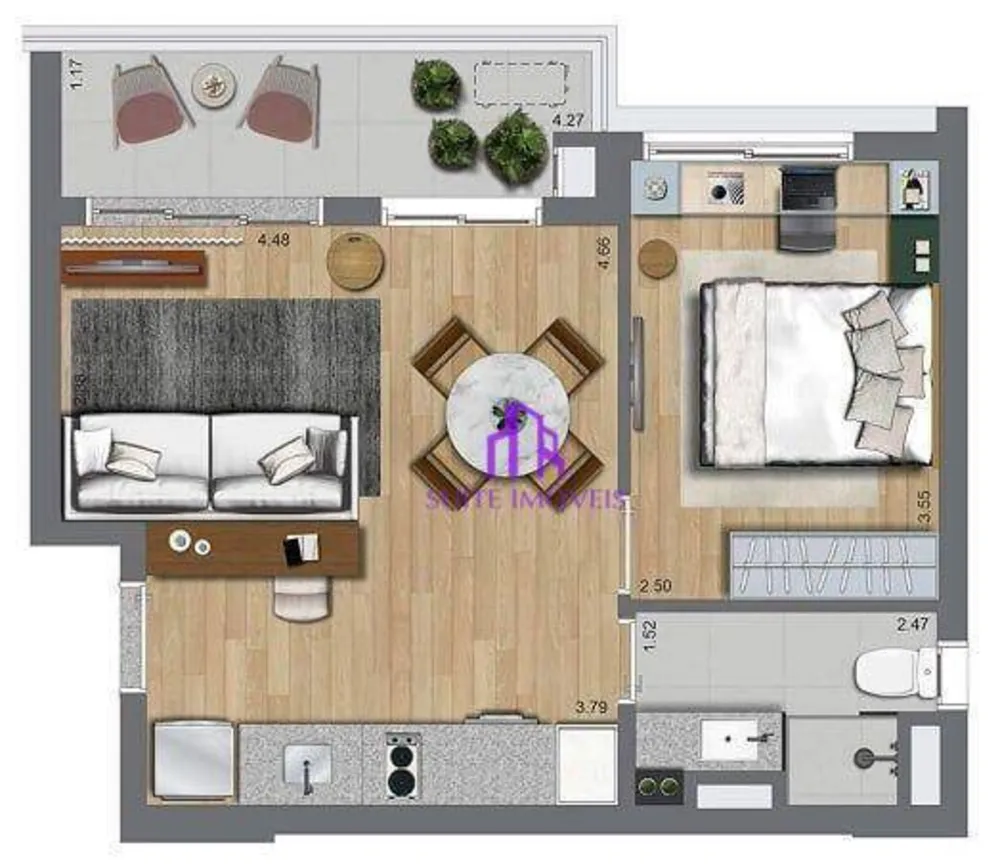 Apartamento, 2 quartos, 37 m² - Foto 4