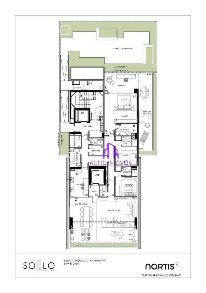 Apartamento, 3 quartos, 239 m² - Foto 1