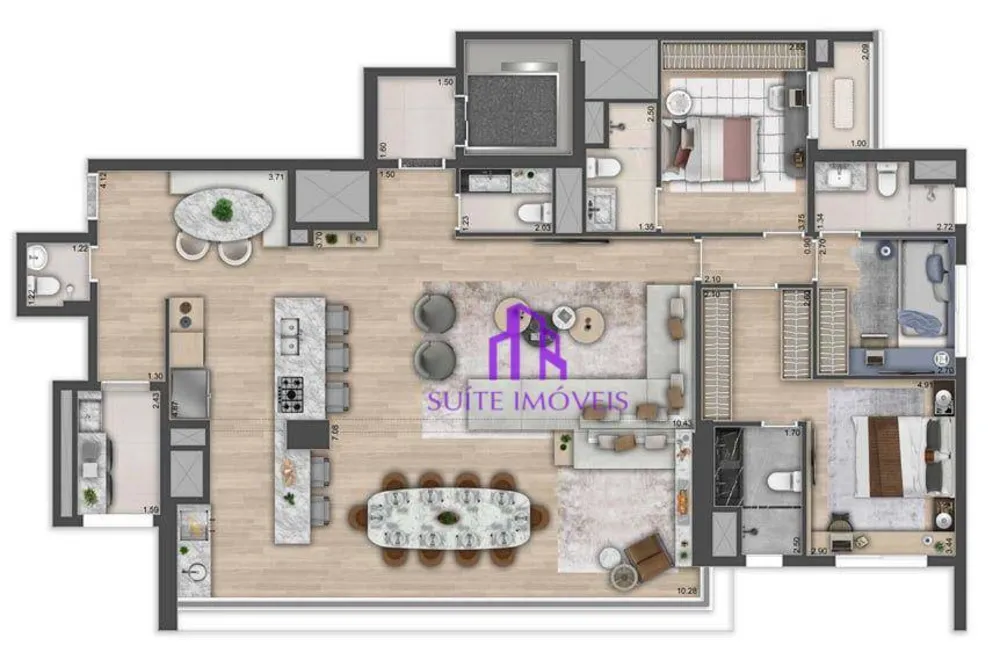 Apartamento, 4 quartos, 164 m² - Foto 1