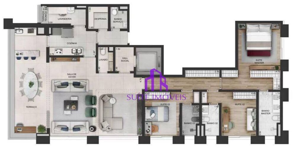 Apartamento, 3 quartos, 192 m² - Foto 14