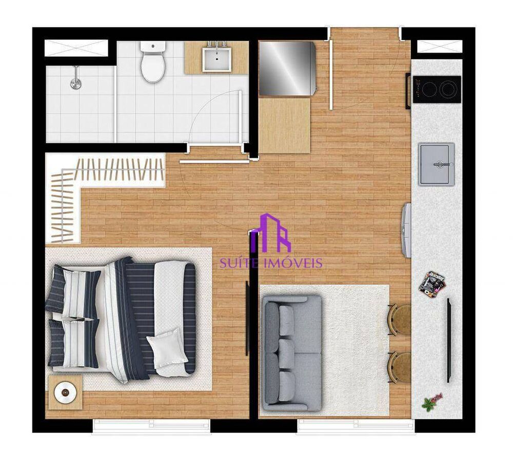 Apartamento, 1 quarto, 24 m² - Foto 3