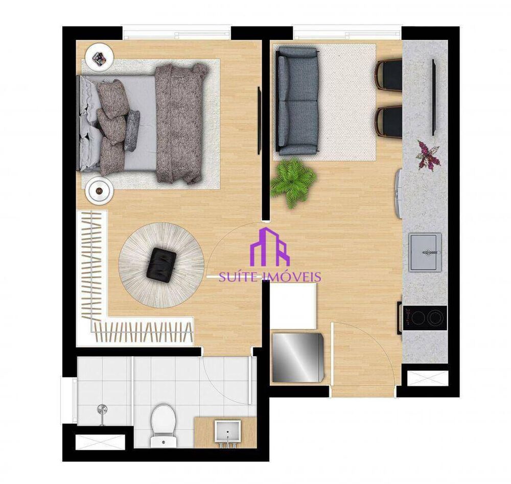 Apartamento, 1 quarto, 24 m² - Foto 1