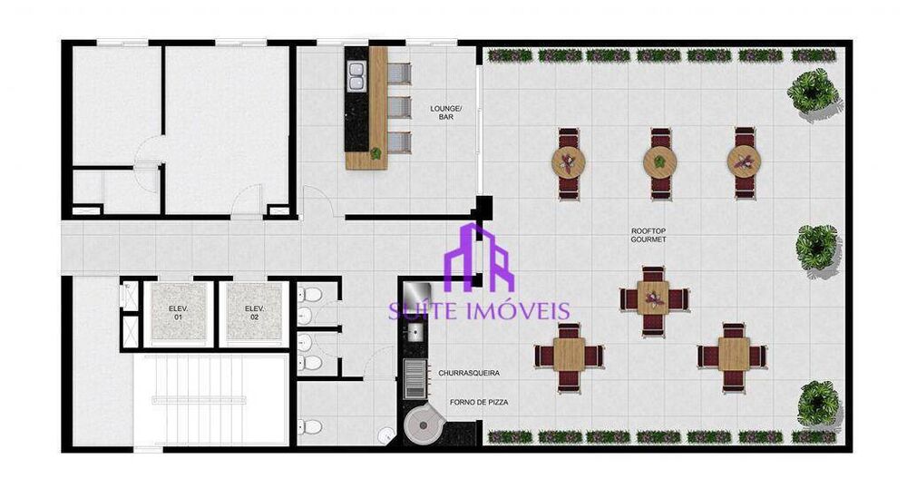 Apartamento, 1 quarto, 24 m² - Foto 2