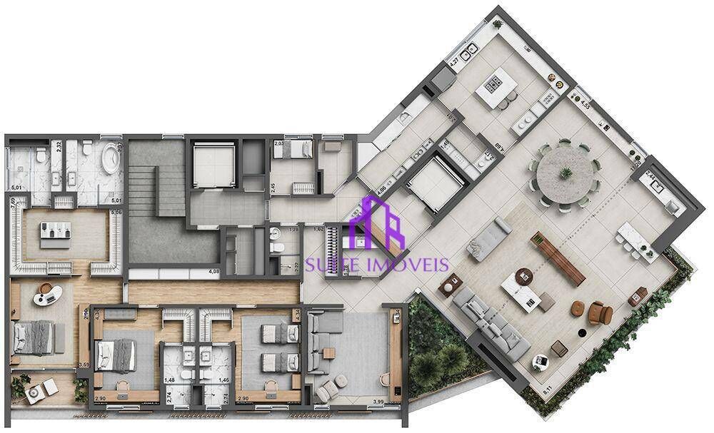 Apartamento, 4 quartos, 340 m² - Foto 6