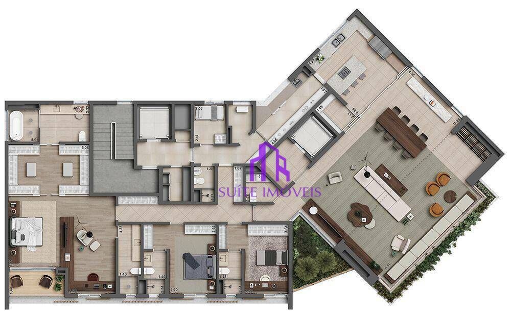 Apartamento, 4 quartos, 340 m² - Foto 1