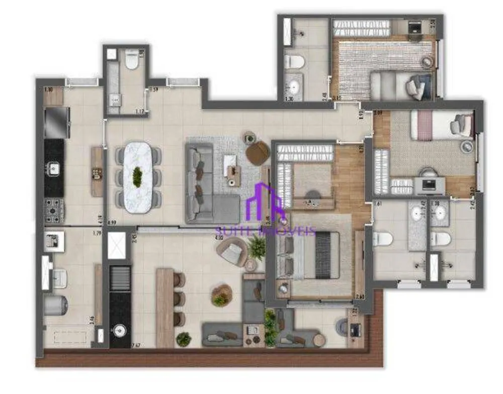 Apartamento, 3 quartos, 95 m² - Foto 4