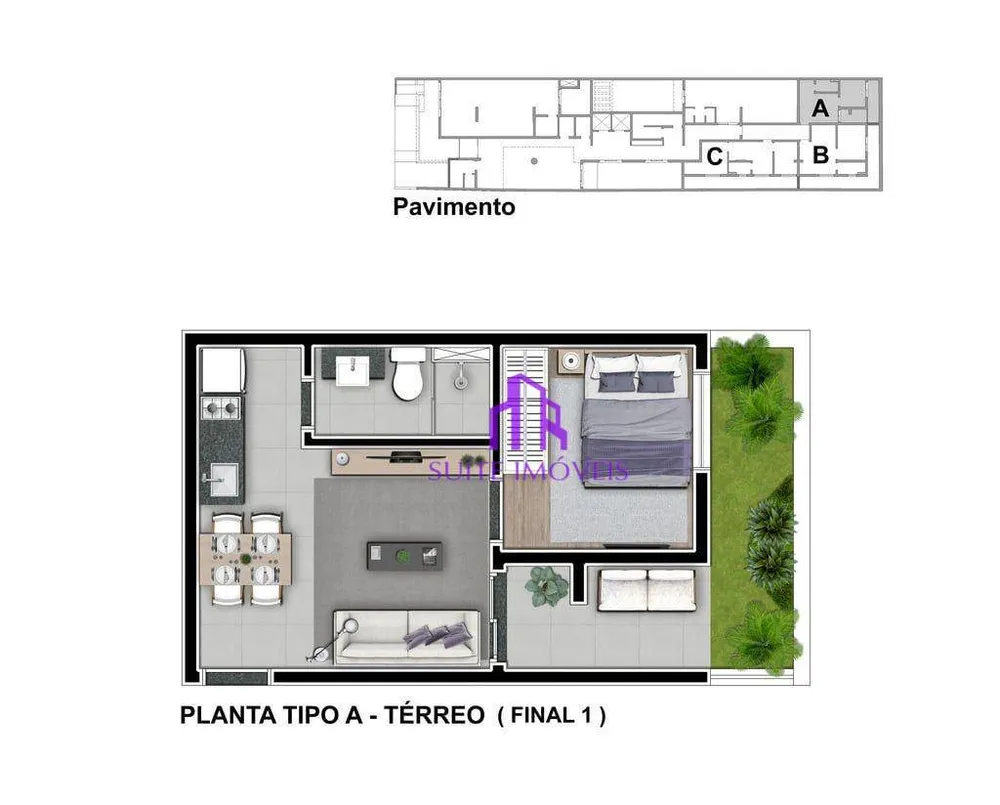 Apartamento, 1 quarto, 40 m² - Foto 3