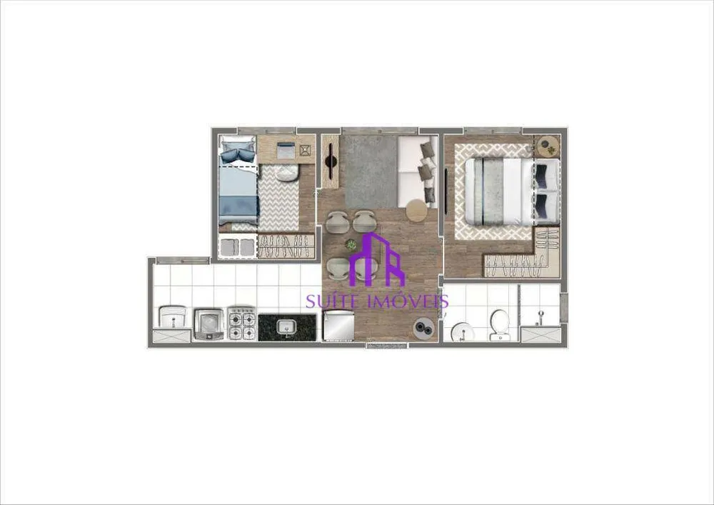 Apartamento, 2 quartos, 36 m² - Foto 1