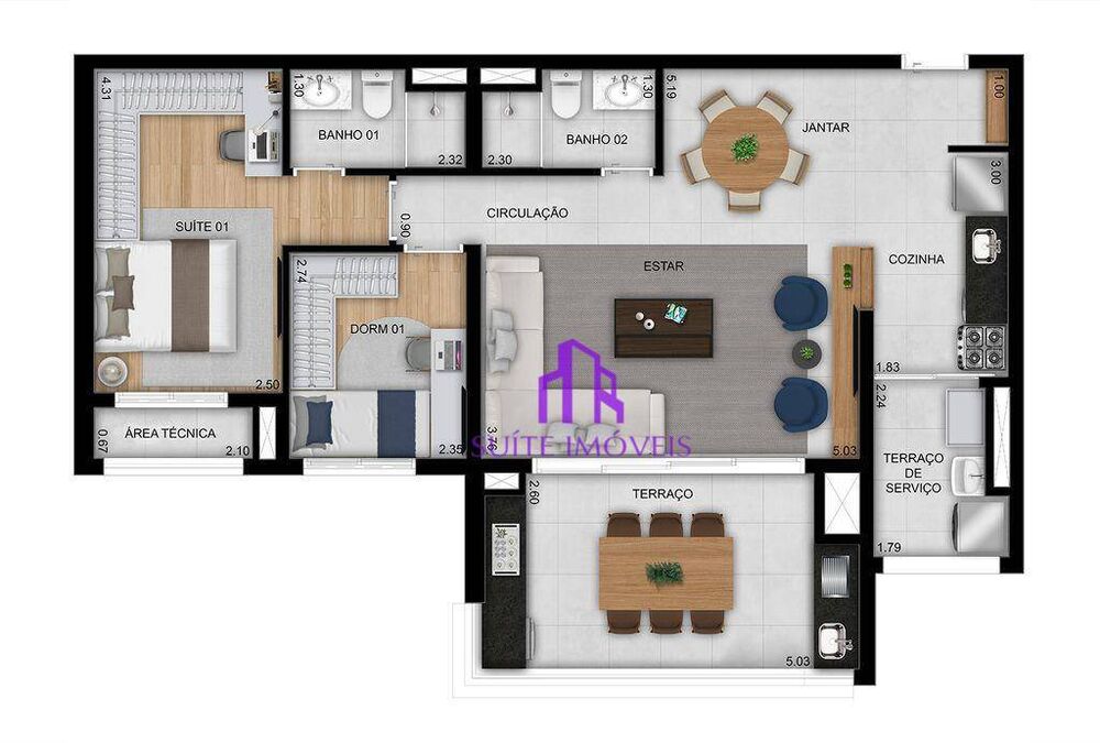 Apartamento, 3 quartos, 96 m² - Foto 20