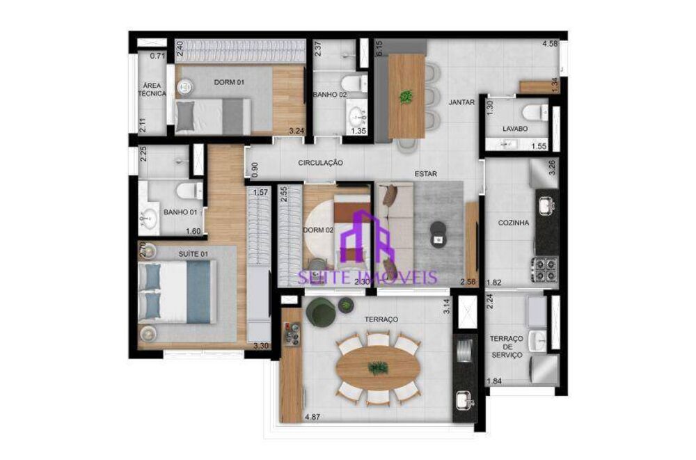 Apartamento, 3 quartos, 96 m² - Foto 15