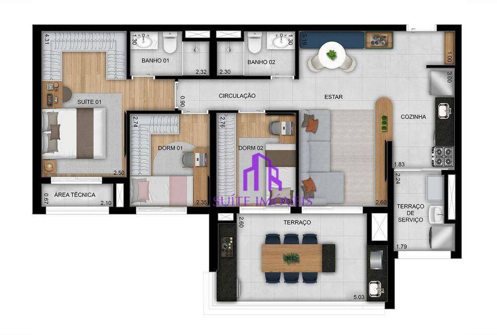 Apartamento, 3 quartos, 96 m² - Foto 22