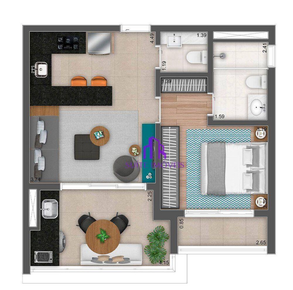 Apartamento, 2 quartos, 71 m² - Foto 9