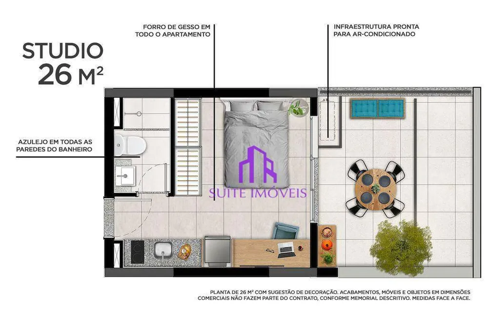 Kitnet-Studio, 32 m² - Foto 4