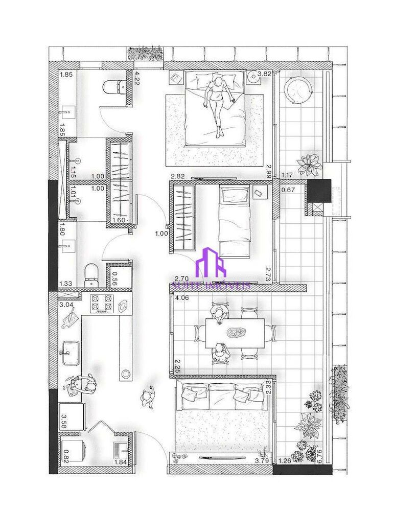 Apartamento, 3 quartos, 185 m² - Foto 2