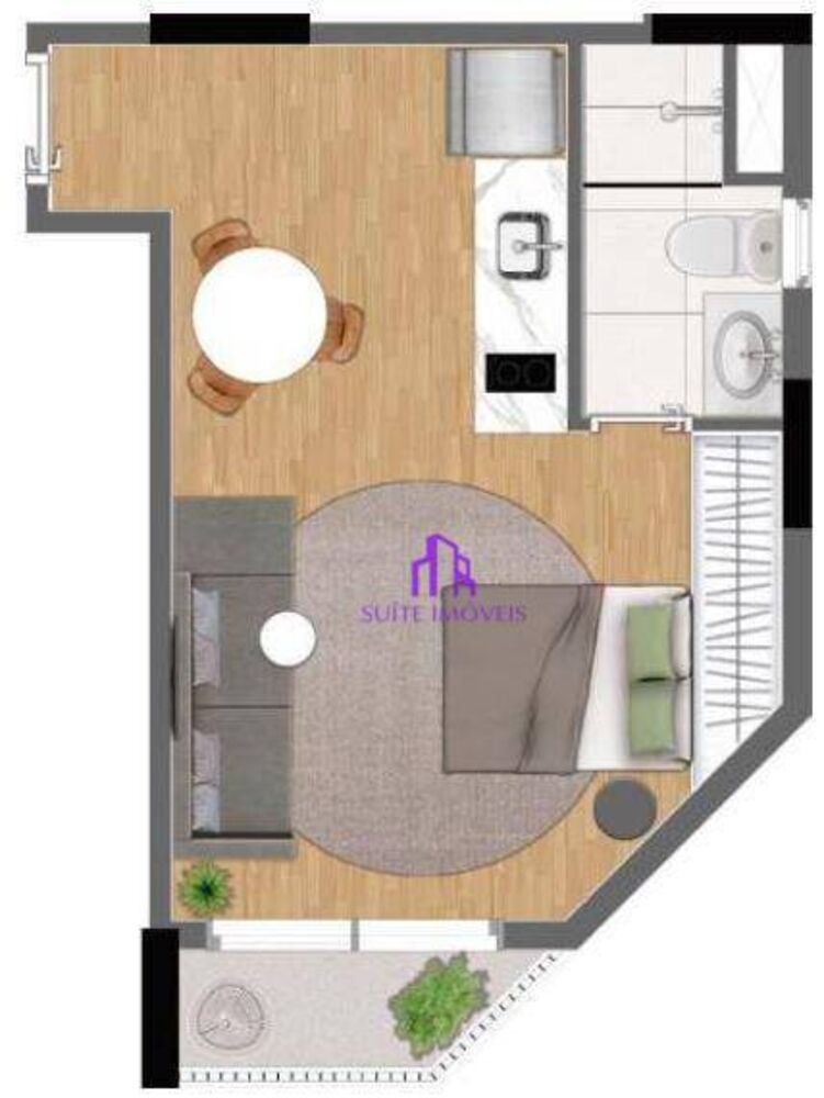 Kitnet-Studio, 22 m² - Foto 14