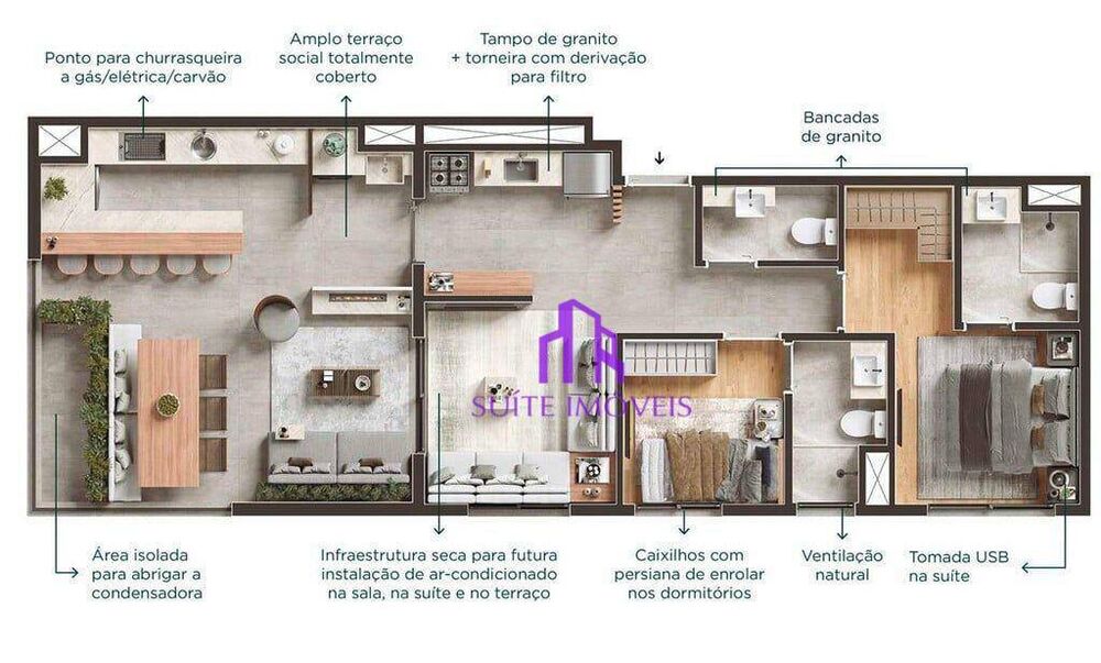 Apartamento, 2 quartos, 40 m² - Foto 6