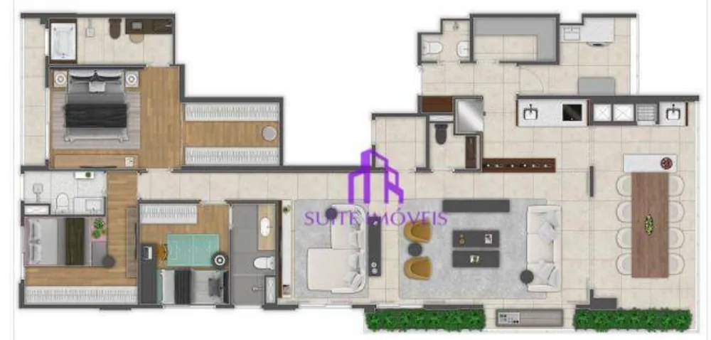 Apartamento, 4 quartos, 163 m² - Foto 1