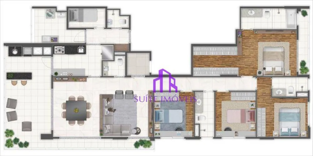 Apartamento, 4 quartos, 163 m² - Foto 2