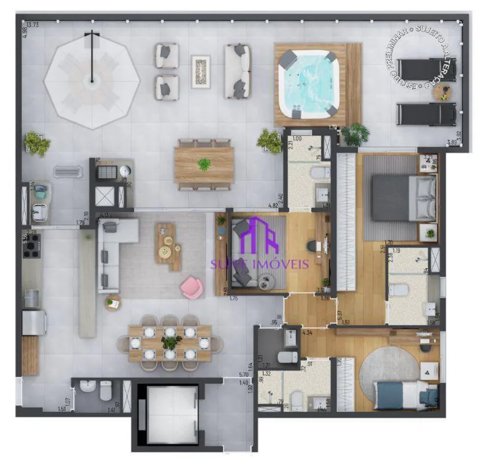 Apartamento, 3 quartos, 183 m² - Foto 2