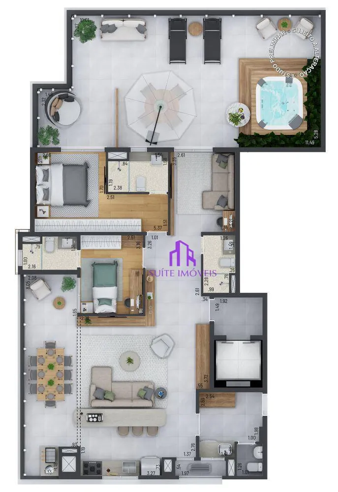Apartamento, 3 quartos, 183 m² - Foto 3