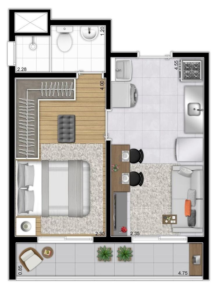 Apartamento, 2 quartos, 32 m² - Foto 17