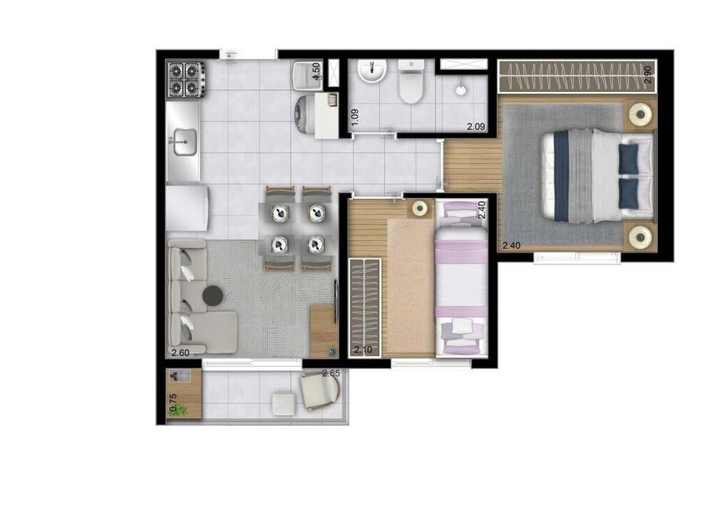 Apartamento, 2 quartos, 32 m² - Foto 15