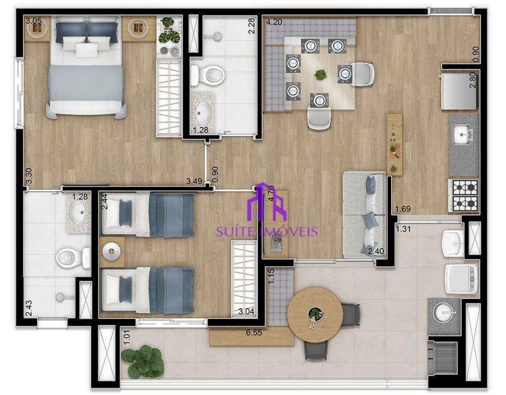 Apartamento, 2 quartos, 62 m² - Foto 14