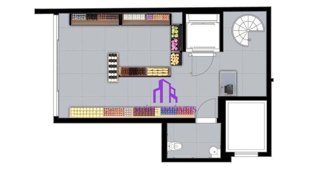 Loja-Salão, 75 m² - Foto 2