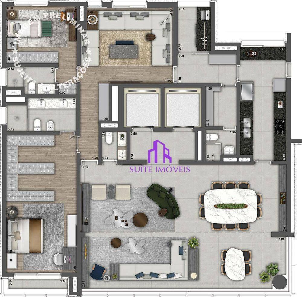 Apartamento, 3 quartos, 240 m² - Foto 44