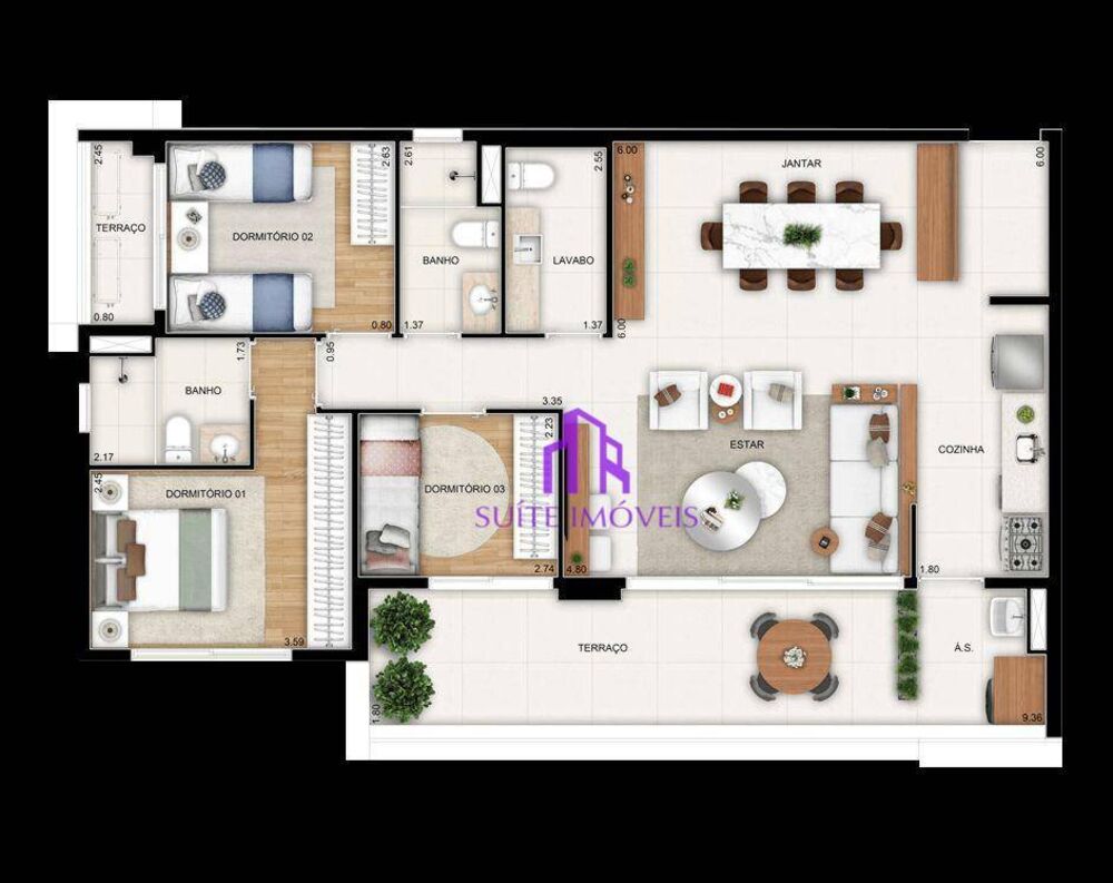 Apartamento, 2 quartos, 114 m² - Foto 13