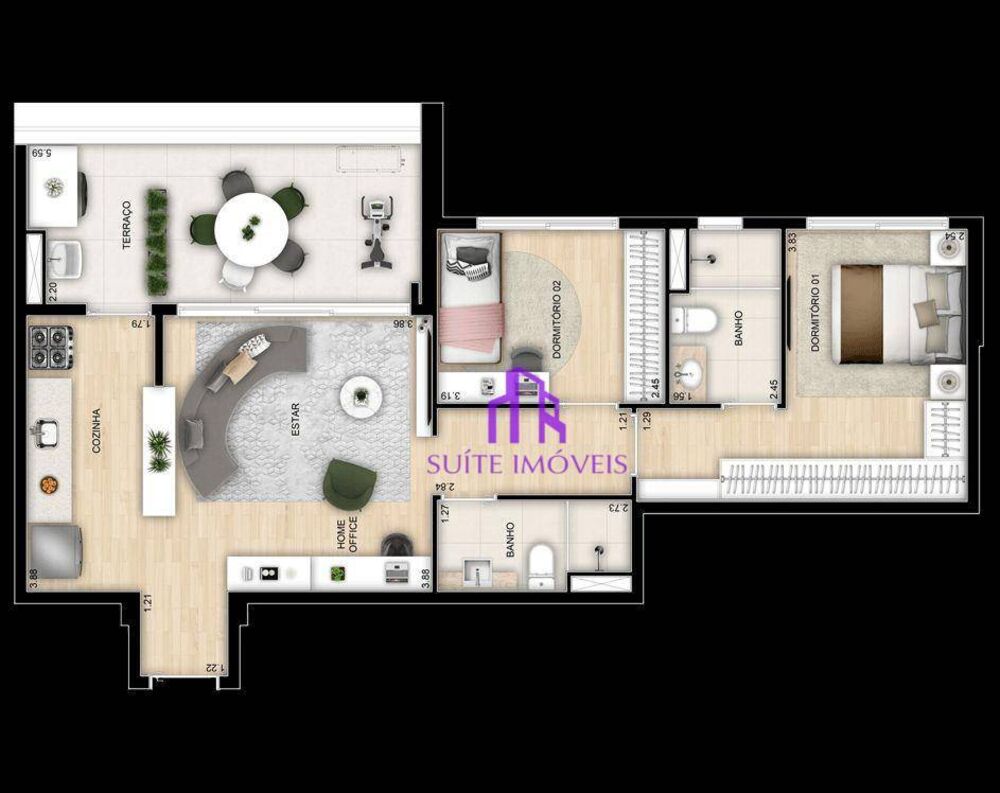 Apartamento, 2 quartos, 114 m² - Foto 16
