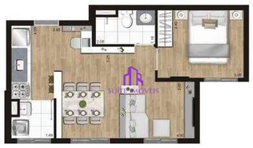 Apartamento, 2 quartos, 36 m² - Foto 1