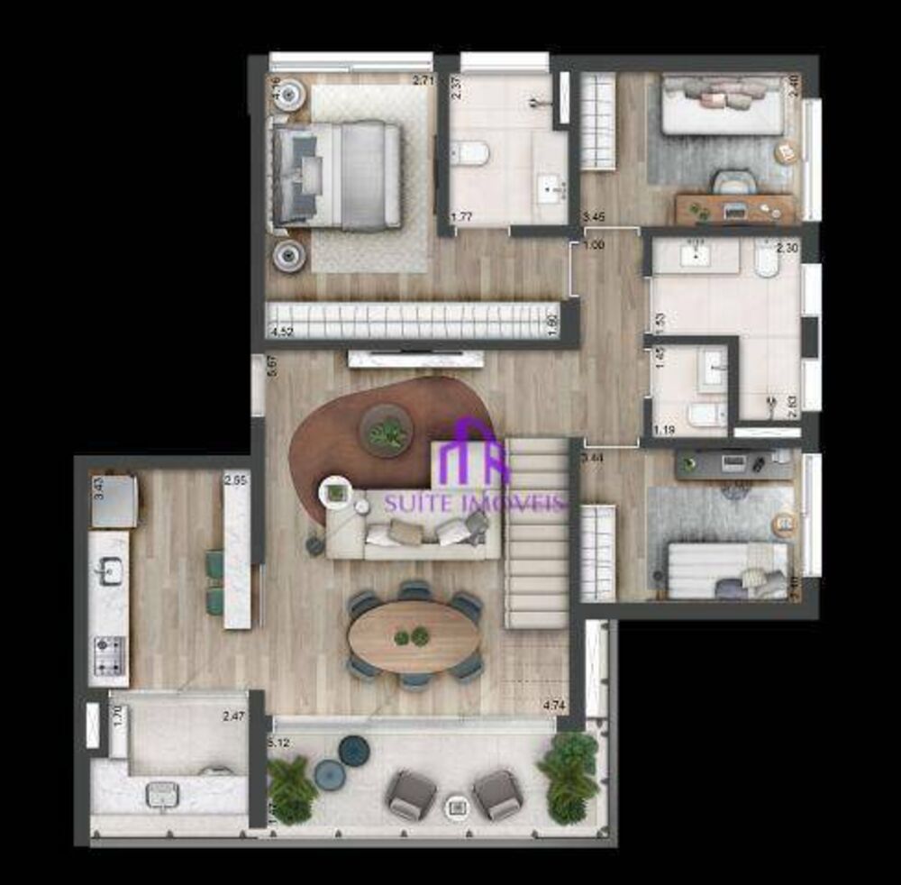 Cobertura à venda com 3 quartos, 221m² - Foto 8