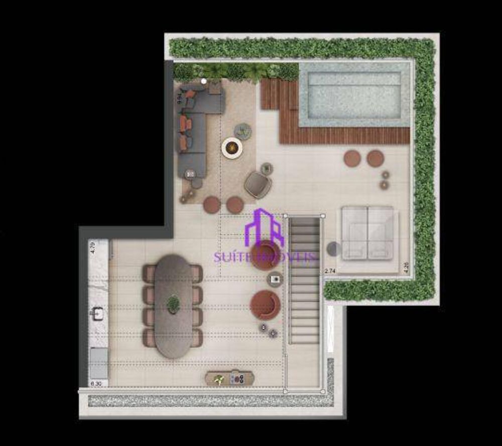 Cobertura à venda com 3 quartos, 221m² - Foto 9