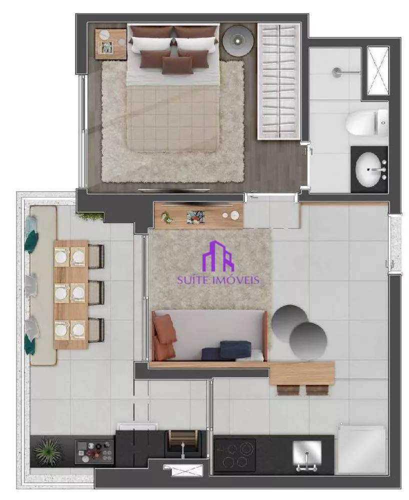 Kitnet-Studio, 36 m² - Foto 4