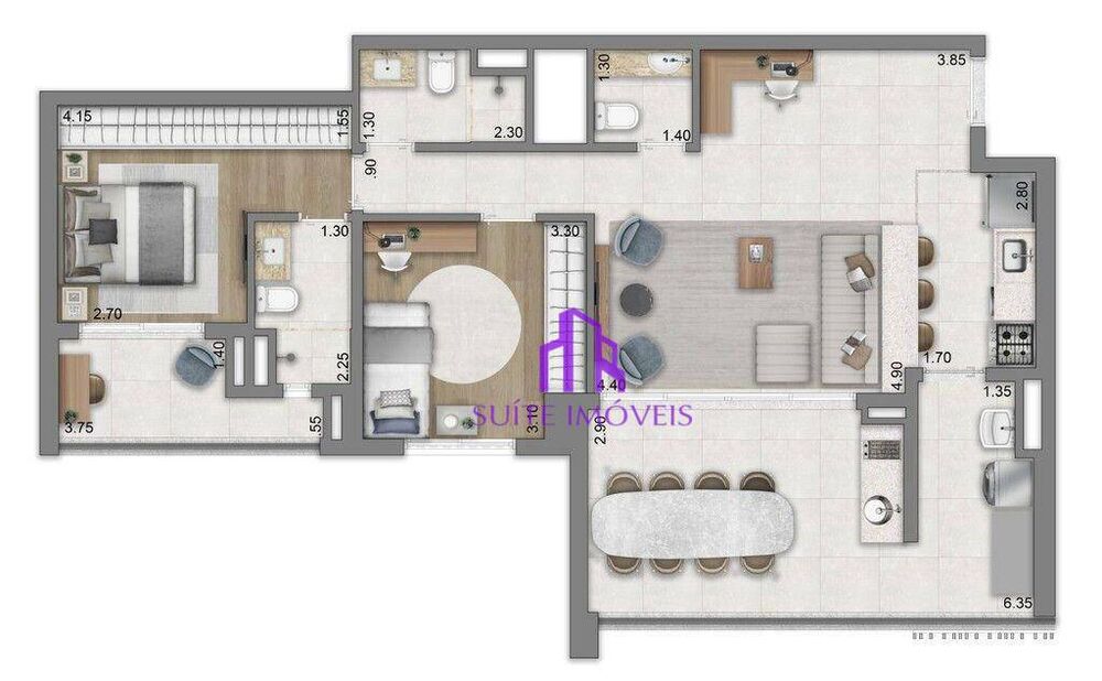 Apartamento, 3 quartos, 134 m² - Foto 19